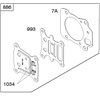 BRIGGS & STRATTON Packningssats topplock, 799492 - 1