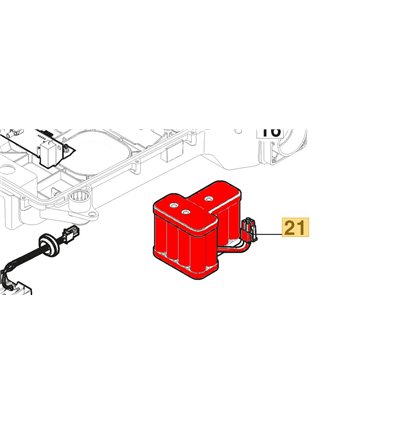 STIGA Batteri 25V, 2,5aH, G600, Stig, 381600607/0 - 1