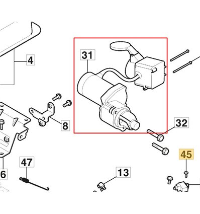 STIGA Startmotor snöslunga ST5266P, Trac, WS300, m.fl 118552425/0 - 1