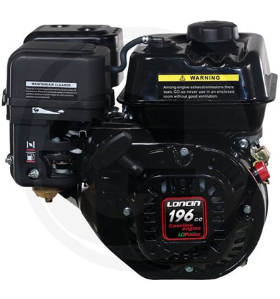 Motor 5,5hk Loncin Horisontell , 19,05mm, 196cc, G200FA - 1