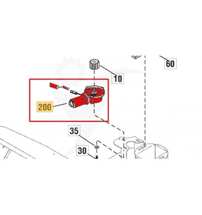 STIGA Elmotor rotation, Snow Power, Flake, 1381 HST, 1812-2374-01 - 3