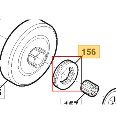 STIGA Ringdrev CS750, SP466, SP526, 118804291/0 - 1