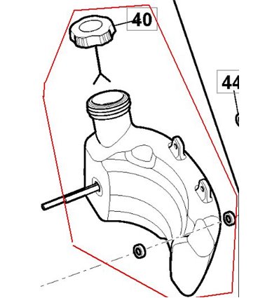 STIGA Bränsletank HT525, SHT660, SHT670, 118805547/1 - 1