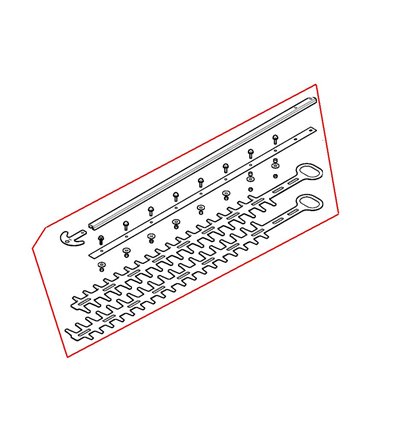 STIGA Svärd komplett SHT700AE, HT700E, 118805534/0 - 1