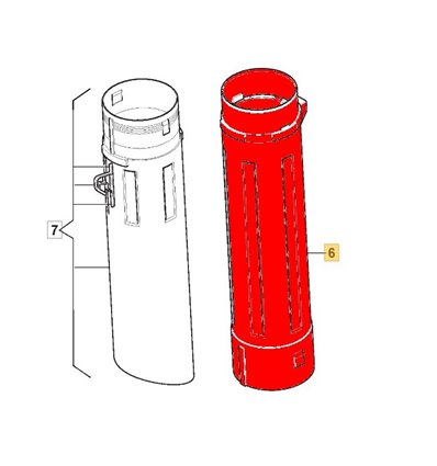 STIGA Uppsugningsrör SBL2600, BL130C, 118801633/0 - 1