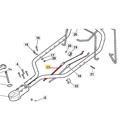 STIGA Motorbromsvajer Combi 55SQ, Combi 548, 748SE m.fl 181030137/0 - 1