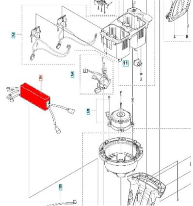 Husqvarna Kontrollenhet LC347VLI, LC347iV, LC347iVX,  5931327-01 - 1