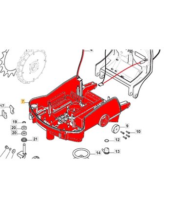 STIGA Kaross under Autoclip 524, 527, 1126-1483-01 - 1