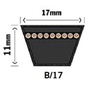 B-profil 17x11mm