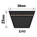 E-profil 40x25mm