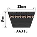 AX-profil 13x8mm