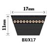 Kilrem BX42, förstärkt - 17x11x1067mm (Li) - 1