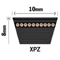 XPZ-profil 10x8mm