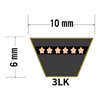 Kilrem 3L310, förstärkt - 10x6x787mm (La) - 2