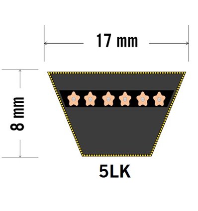 Kilrem 5L990, förstärkt - 16x9x2515mm (La) - 1