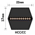 HCC / CC-profil 22x17mm