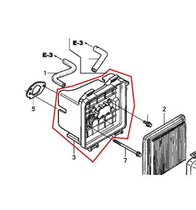 HONDA Luftfilterhållare 17220-Z8B-010 - 1