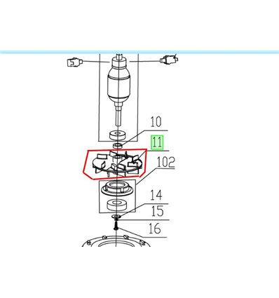 RYOBI Fläkt ROS310-SA20, ROS300, 5131030637 - 1