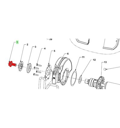 RYOBI Skruv till kapskiva, RCT18C-0, 5131043970 - 1