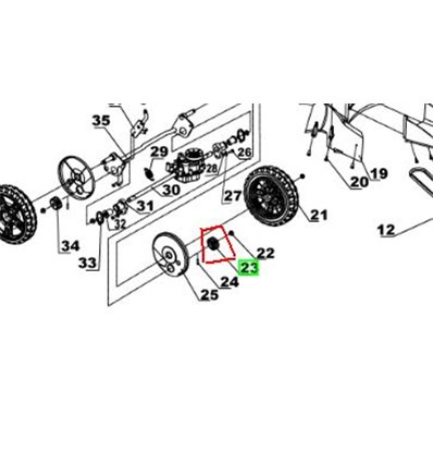 RYOBI Kuggdrev RLM4614, RLM46175SL, 5131035823 - 1