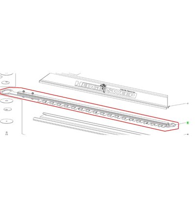 RYOBI Svärd inkl kniv RY18HTX60A, 5131044042 - 1