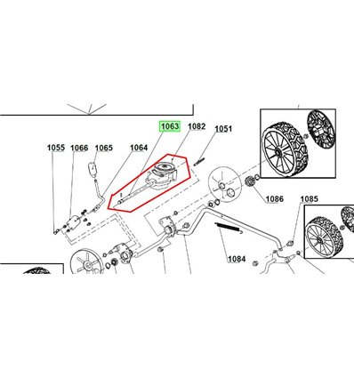 RYOBI Transmission RLM46160S, 5131042292 - 1