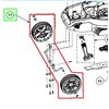 RYOBI Framhjulsset, OLM1833B, RLM18C33, RLM18X33, 5131042263 - 1