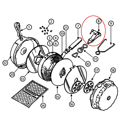 Husqvarna utlösningskrok 5056972-10 - 1