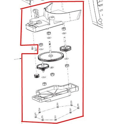 RYOBI Växellåda OSS1800, 5131041342 - 1