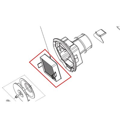 RYOBI Filter CHV182M, R18HV-0, R18PDBL-252VLT, 5131029467 - 1