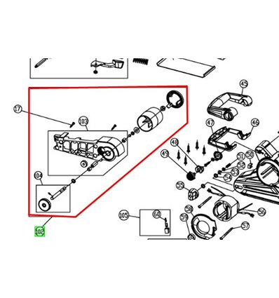 RYOBI Rulle EBS800V, EBS800, EBS750, 131030592 - 1