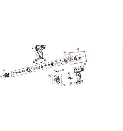 RYOBI Motor LSD1201PB, CSDT1202N, 5131006672 - 1