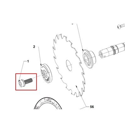 RYOBI Klingskruv R18MMS, 5131043575 - 1