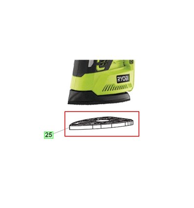 RYOBI Slipplatta R18PS-125SR, 5131042538 - 1