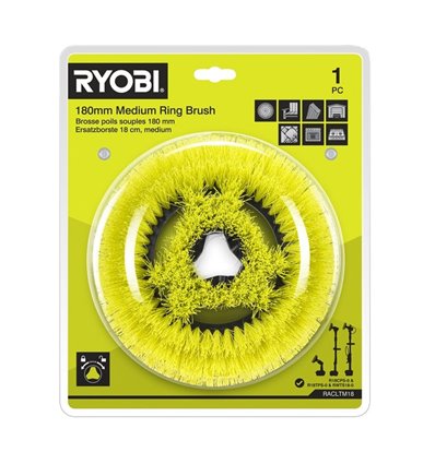 RYOBI Rengöringsborste Medium, R18TPS, R18CPS, RACLTM18 - 1