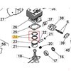 STIGA Kolvring SGT226J, SBC226 JD m.fl 118802077/0 - 1