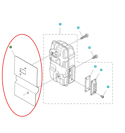 Husqvarna Ljuddämparpackning, 360BT, 580BTS, 570BTS, 5765909-01 - 1