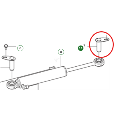 Husqvarna Axel Kpl, P524X, P520D, P525D, P524, P535HX, 5762864-01 - 1