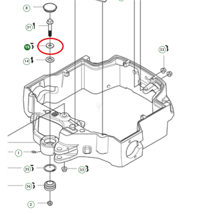 Husqvarna Bricka, P524X, P520D, P525D, P524
, 5776145-01 - 1