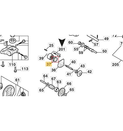 STIGA Lager transmission 1139-1438-01 - 1