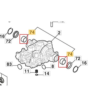 STIGA Bussning transmission 1139-1415-01 - 1