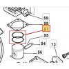 STIGA Kolvring SB33, TB34, 123204010/0 - 1